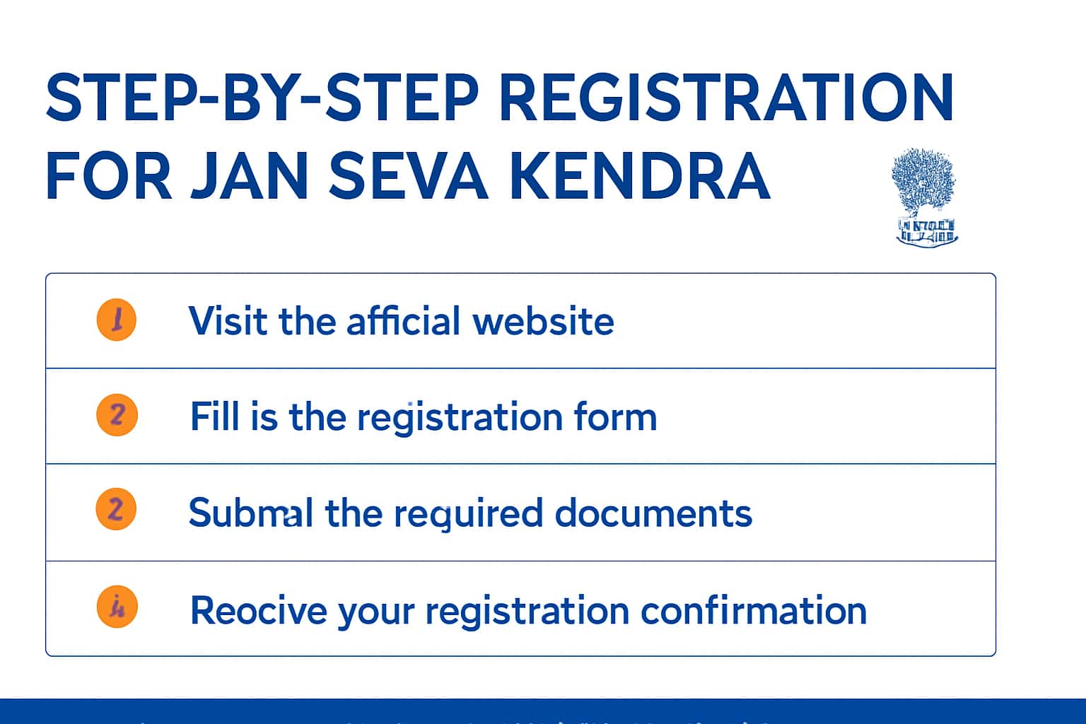 Step-by-Step Registration for Jan Seva Kendra